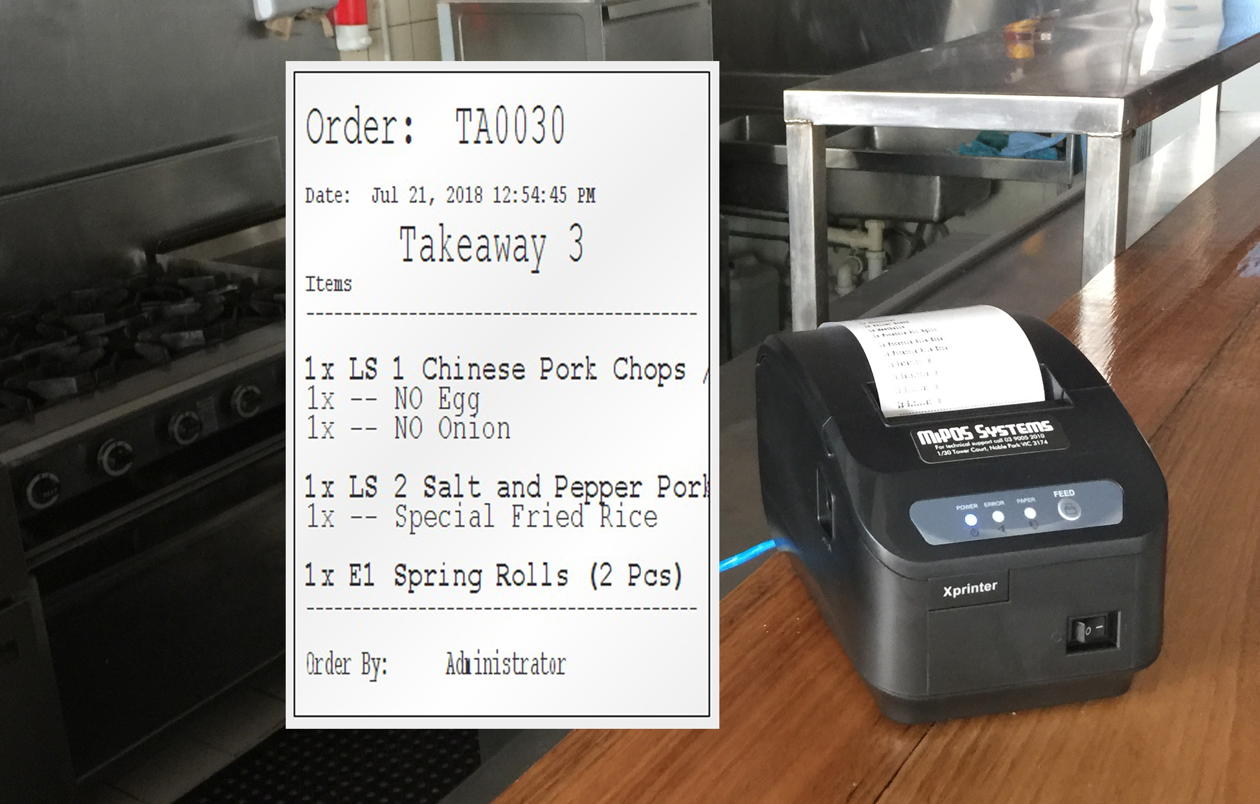 Print orders in Kitchen Kitchen Order Printers MiPOS Systems