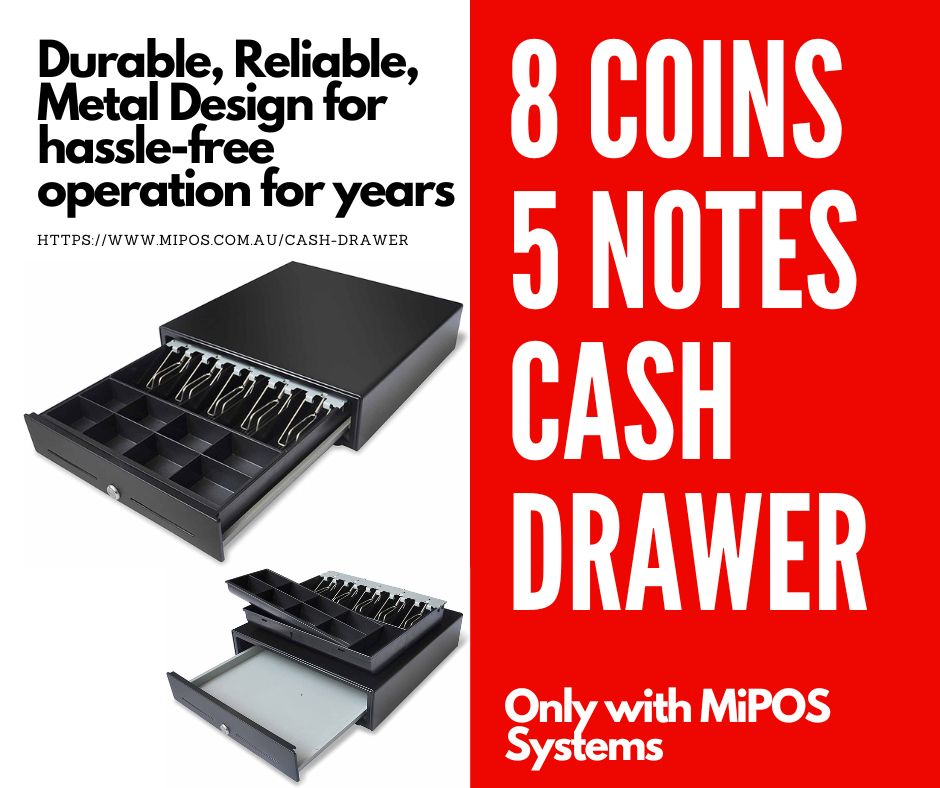 Electronic Cash Drawer - 8 Coins - 5 Notes -RJ11 Connector