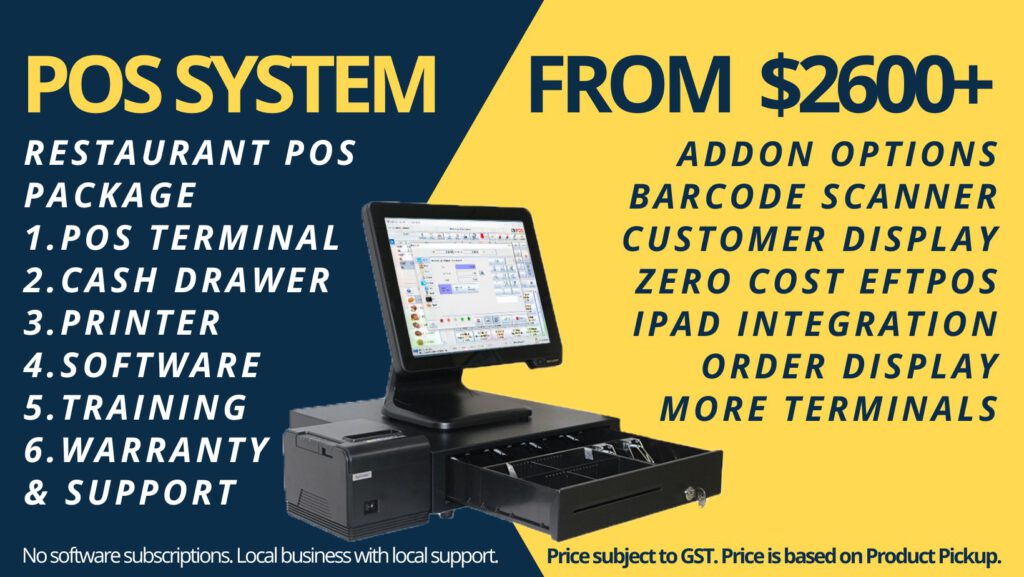 Basic Restaurant POS Package 2600 with optional addons